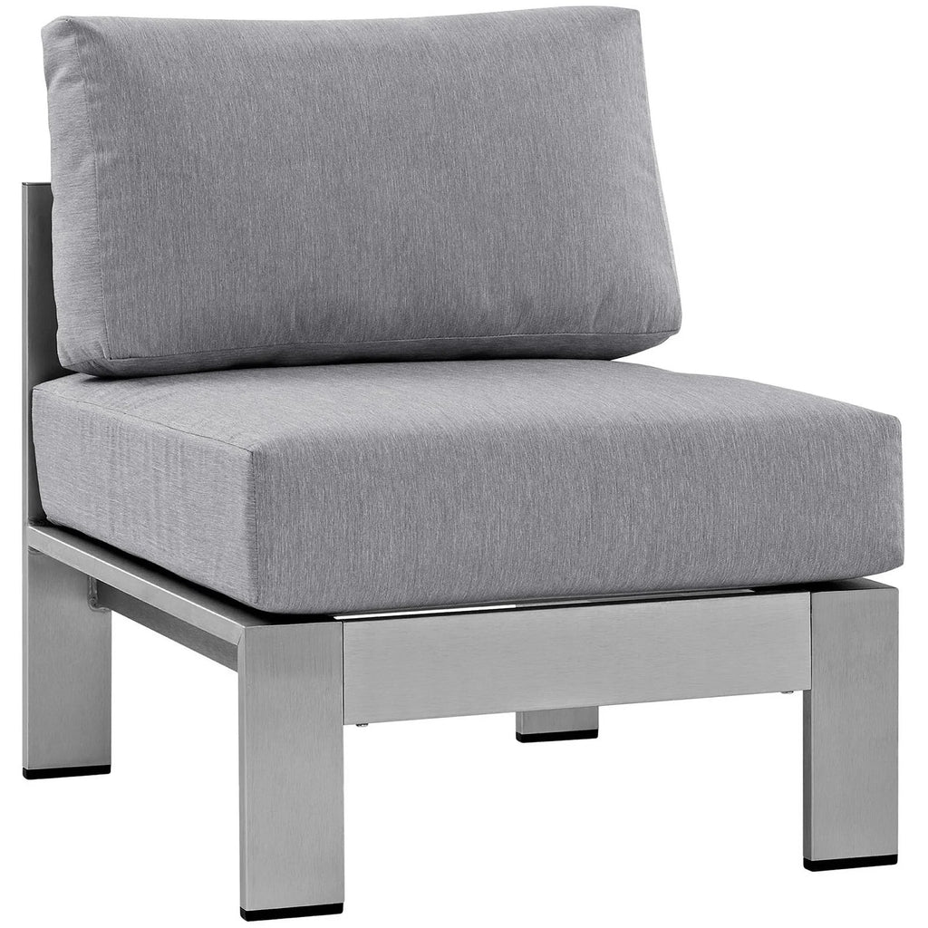 Shore 6 Piece Outdoor Aluminum Sectional Sofa Set