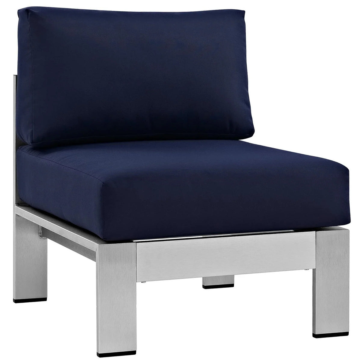 Shore 6 Piece Outdoor Aluminum Sectional Sofa Set