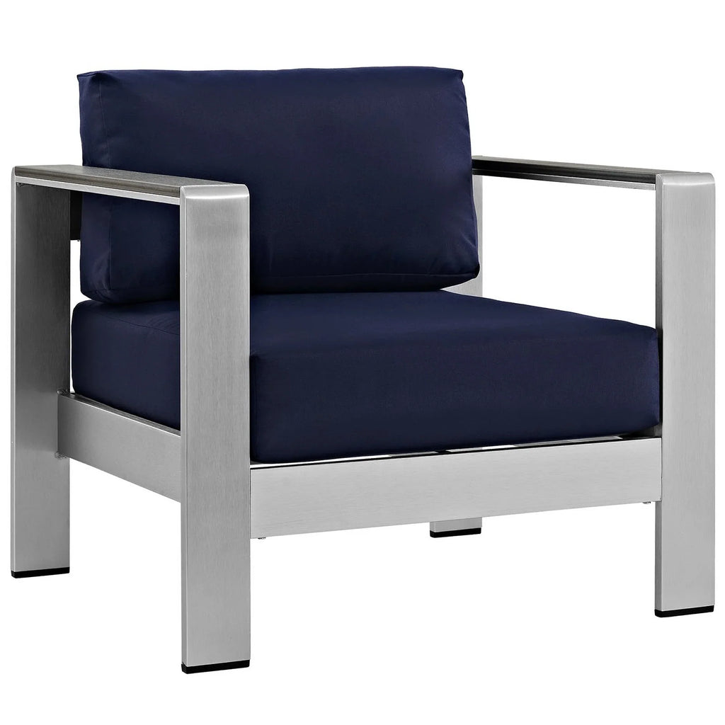 Shore 7 Piece Outdoor Aluminum Sectional Sofa Set