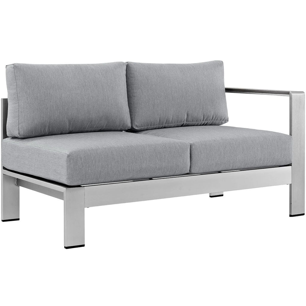 Shore 6 Piece Outdoor Aluminum Sectional Sofa