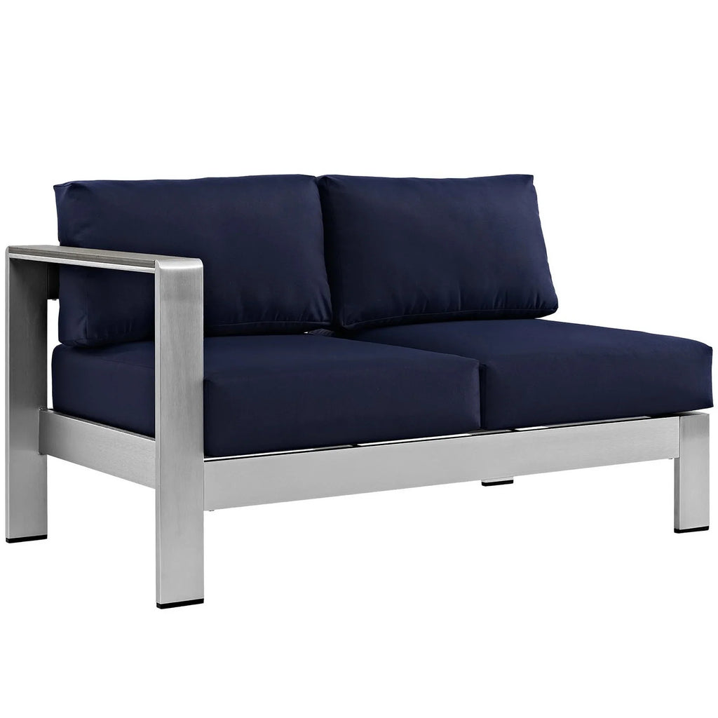 Shore 6 Piece Outdoor Aluminum Sectional Sofa