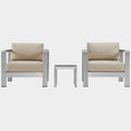 Shore 3 Piece Outdoor Patio Aluminum Set