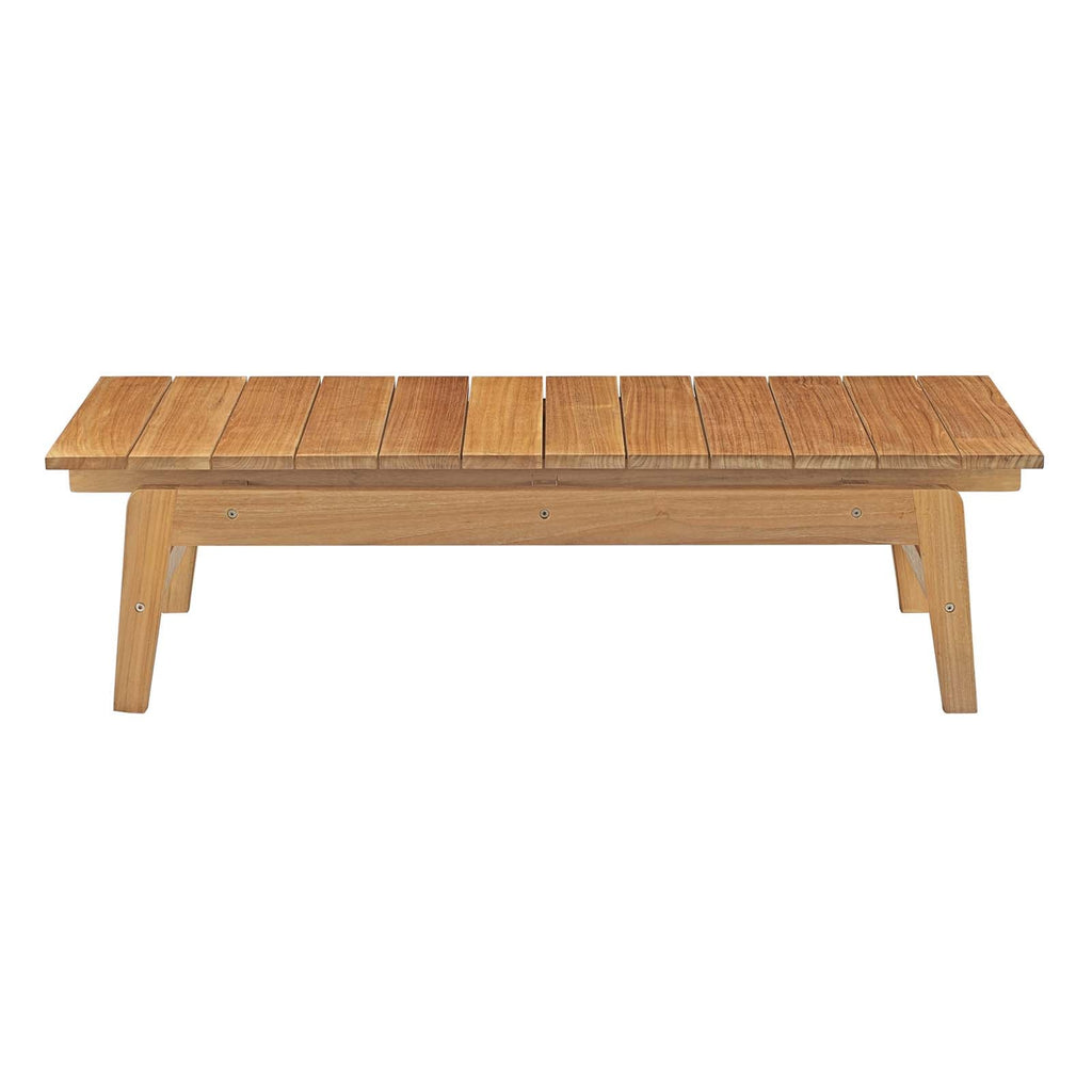 Bayport 8 Piece Outdoor Patio Teak Set in Natural White