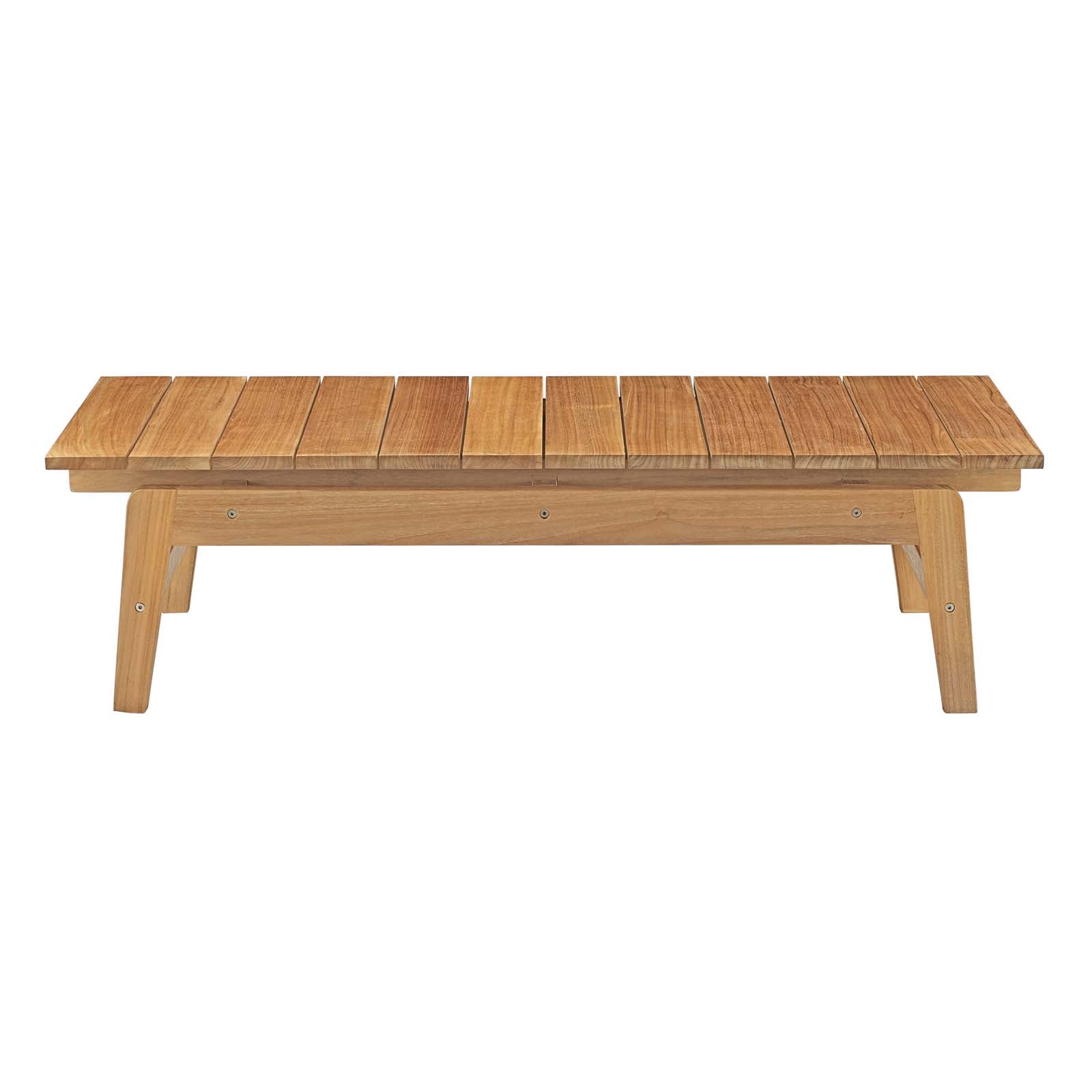 Bayport 8 Piece Outdoor Patio Teak Set in Natural White