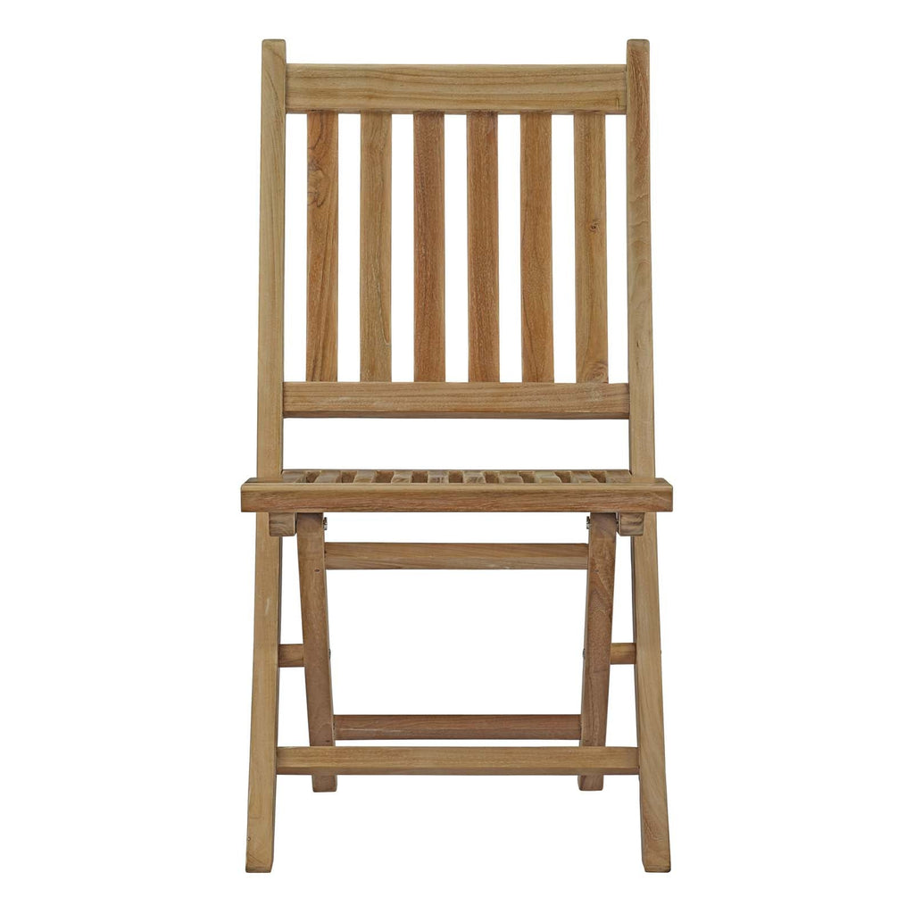 Marina Outdoor Patio Teak Folding Chair in Natural