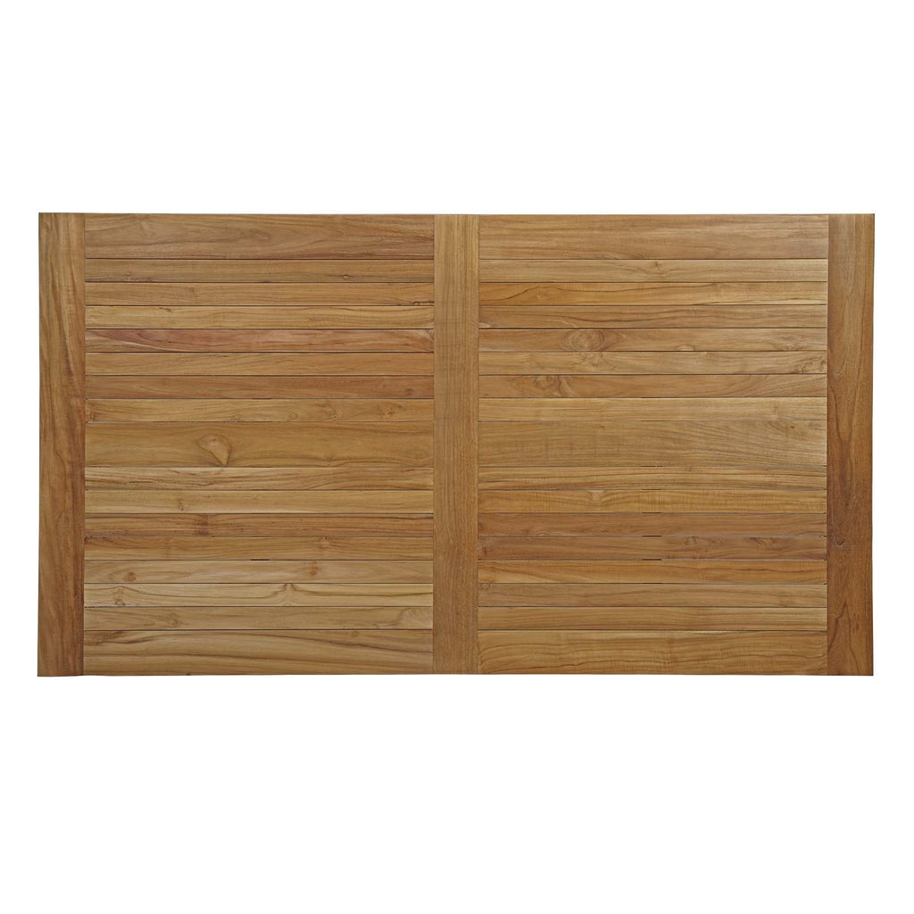Marina 72" Outdoor Patio Teak Dining Table in Natural