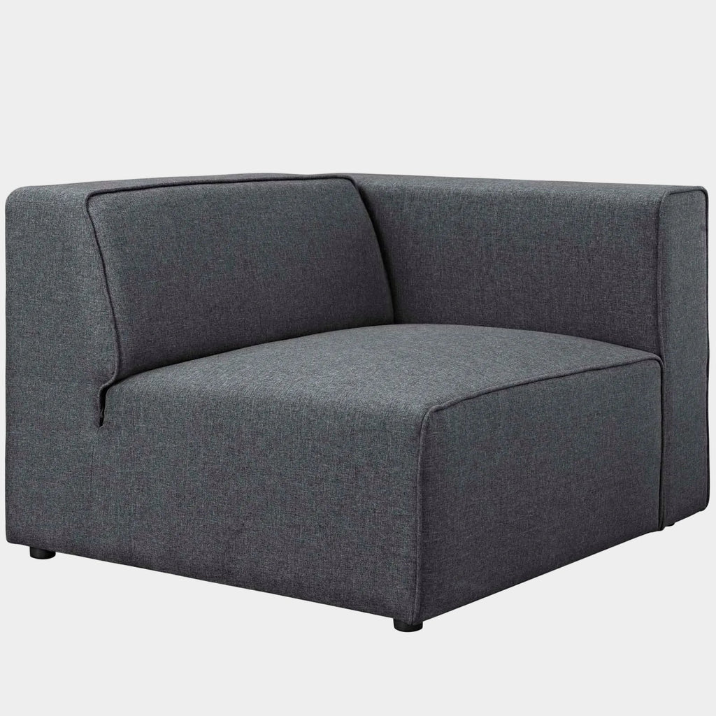 Mingle Fabric Right-Facing Sofa in Gray
