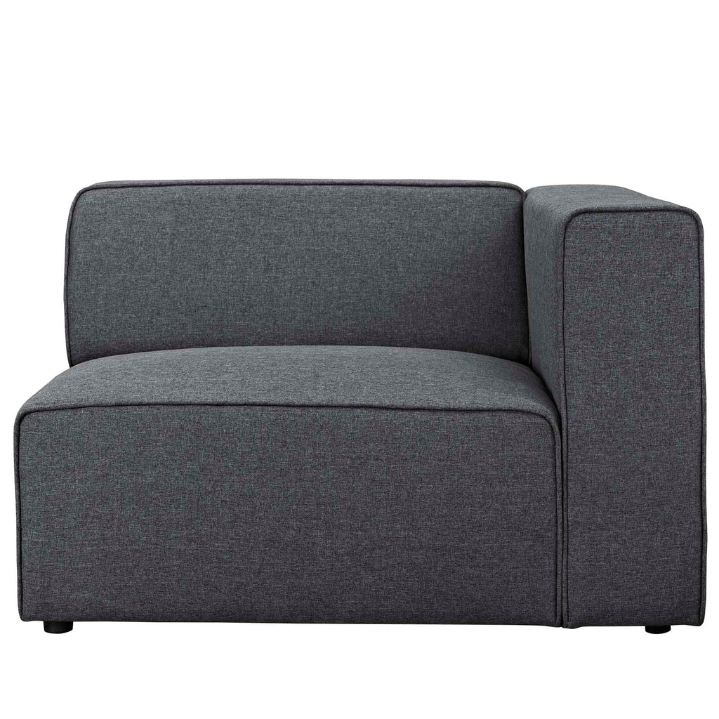 Mingle Fabric Right-Facing Sofa in Gray