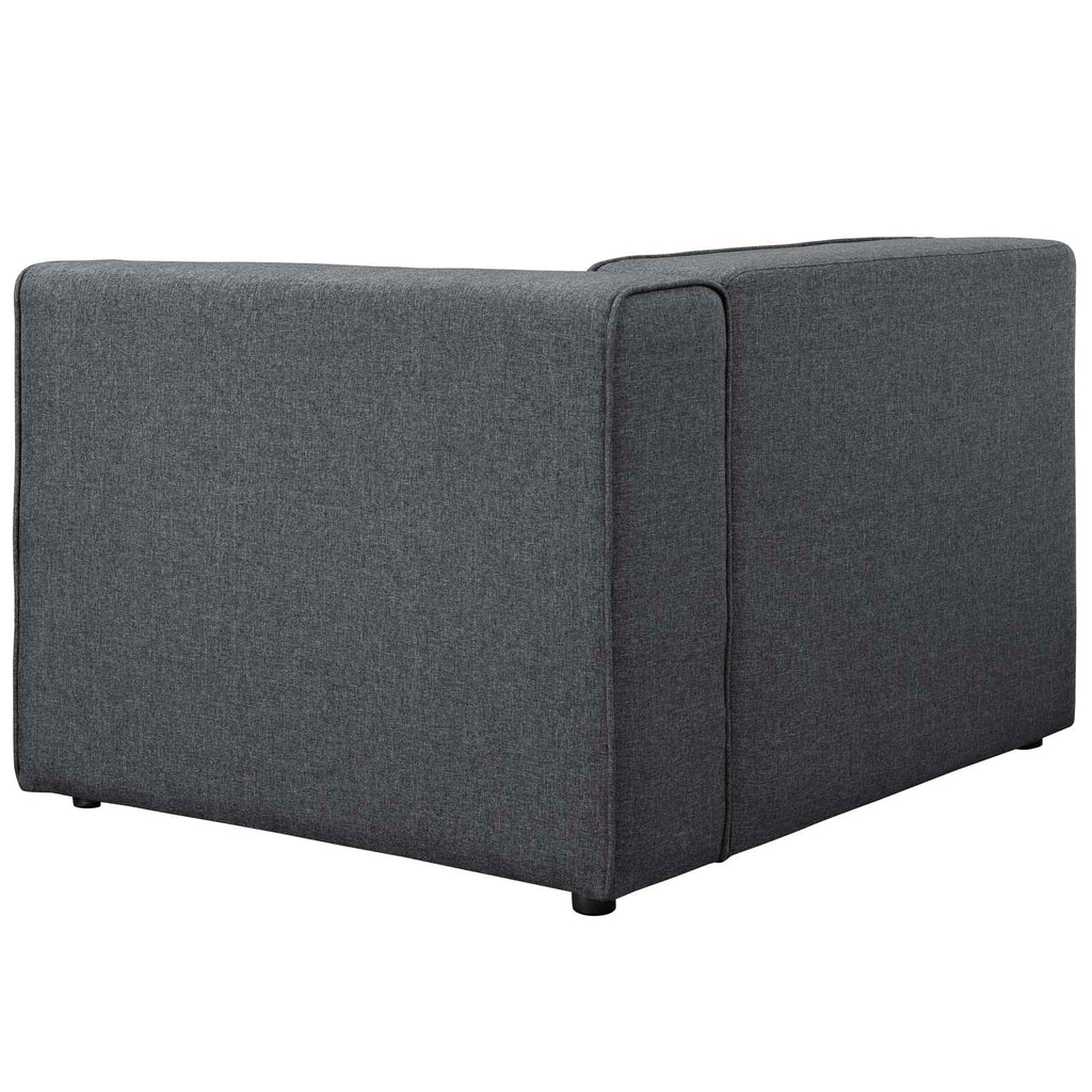 Mingle Fabric Right-Facing Sofa in Gray