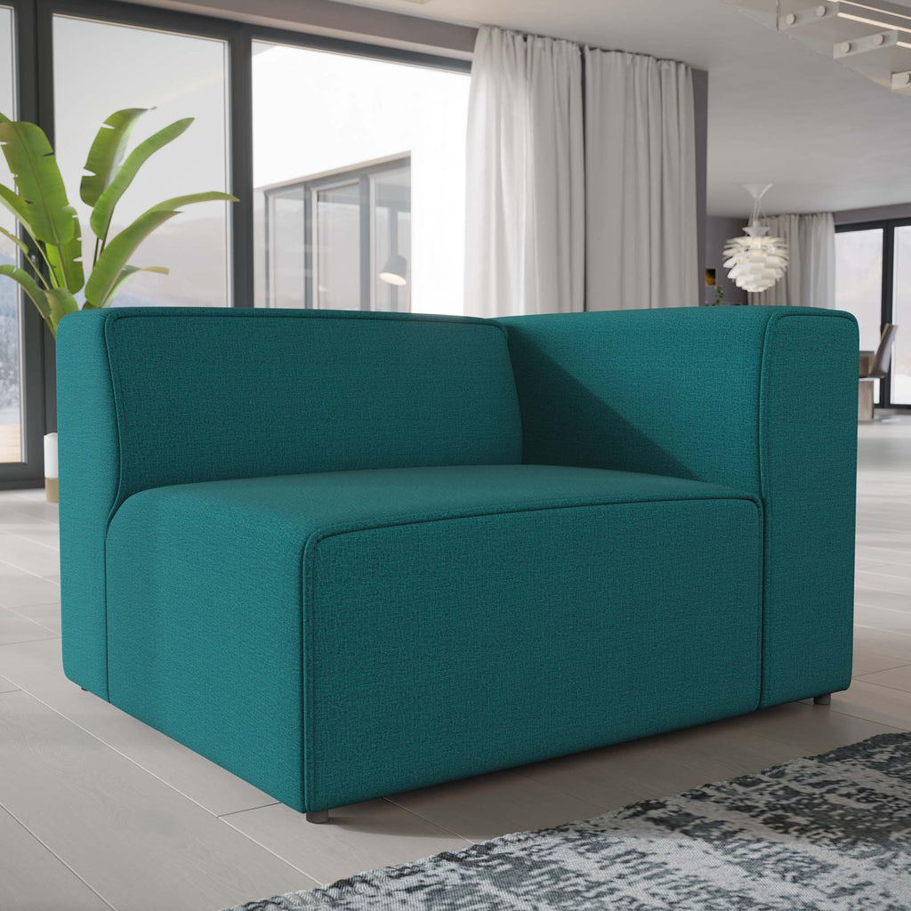 Mingle Fabric Right-Facing Sofa in Gray