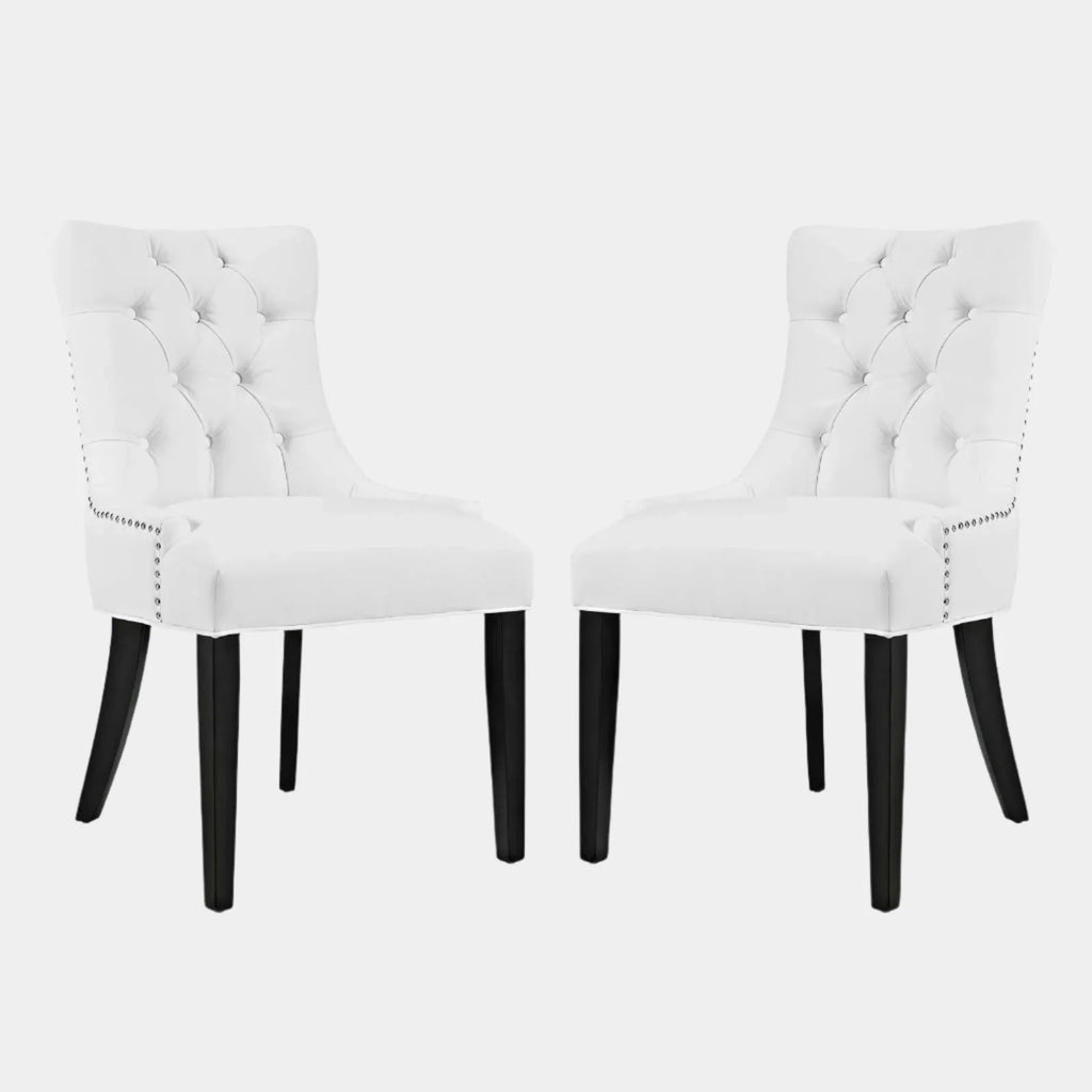 Regent Vinyl Dining Side Chair Set of 2