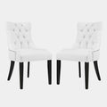 Regent Vinyl Dining Side Chair Set of 2