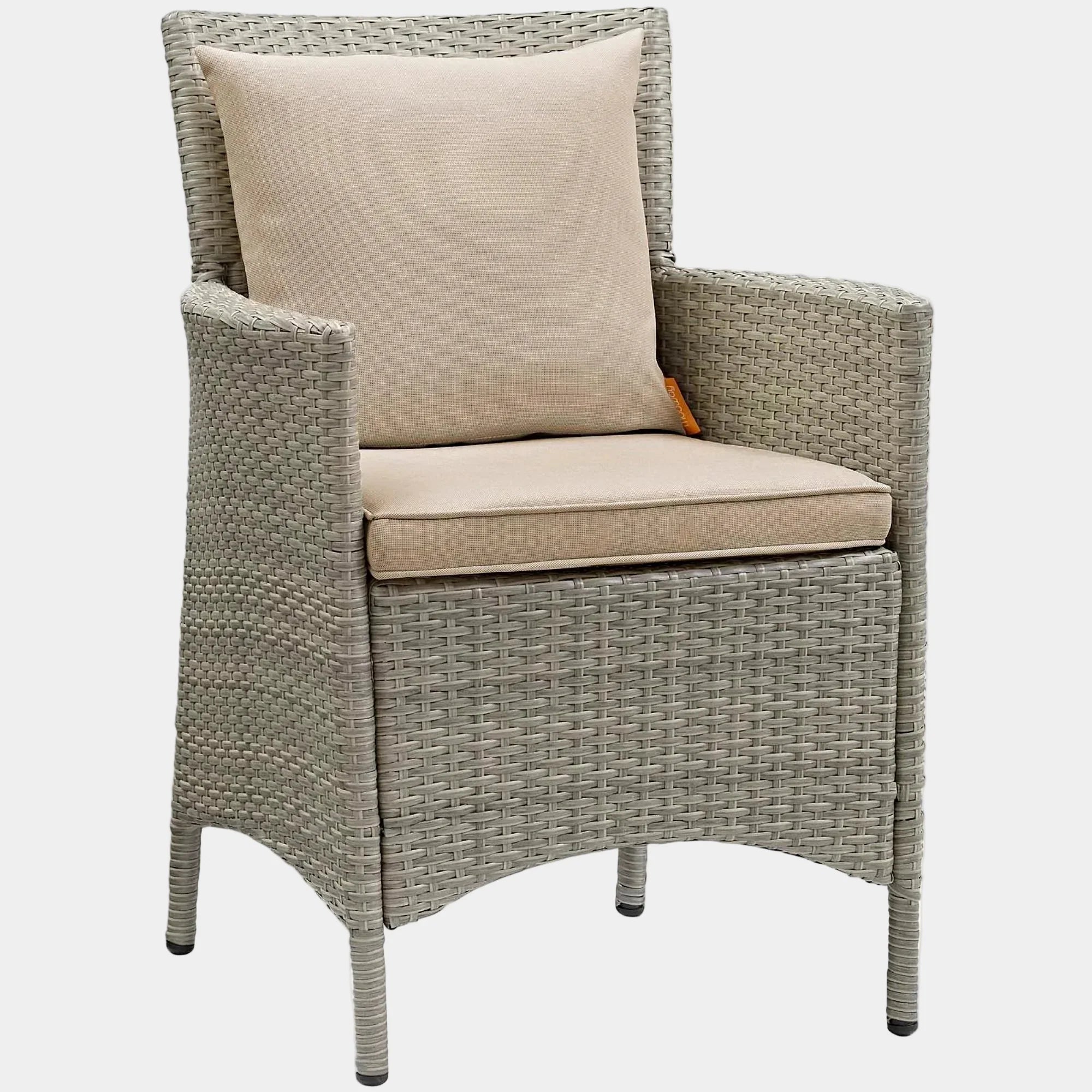 Conduit Outdoor Wicker Rattan Dining Armchair