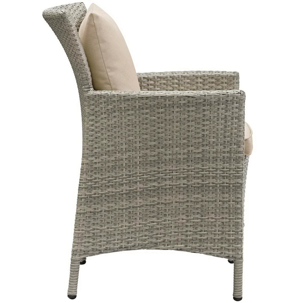 Conduit Outdoor Wicker Rattan Dining Armchair