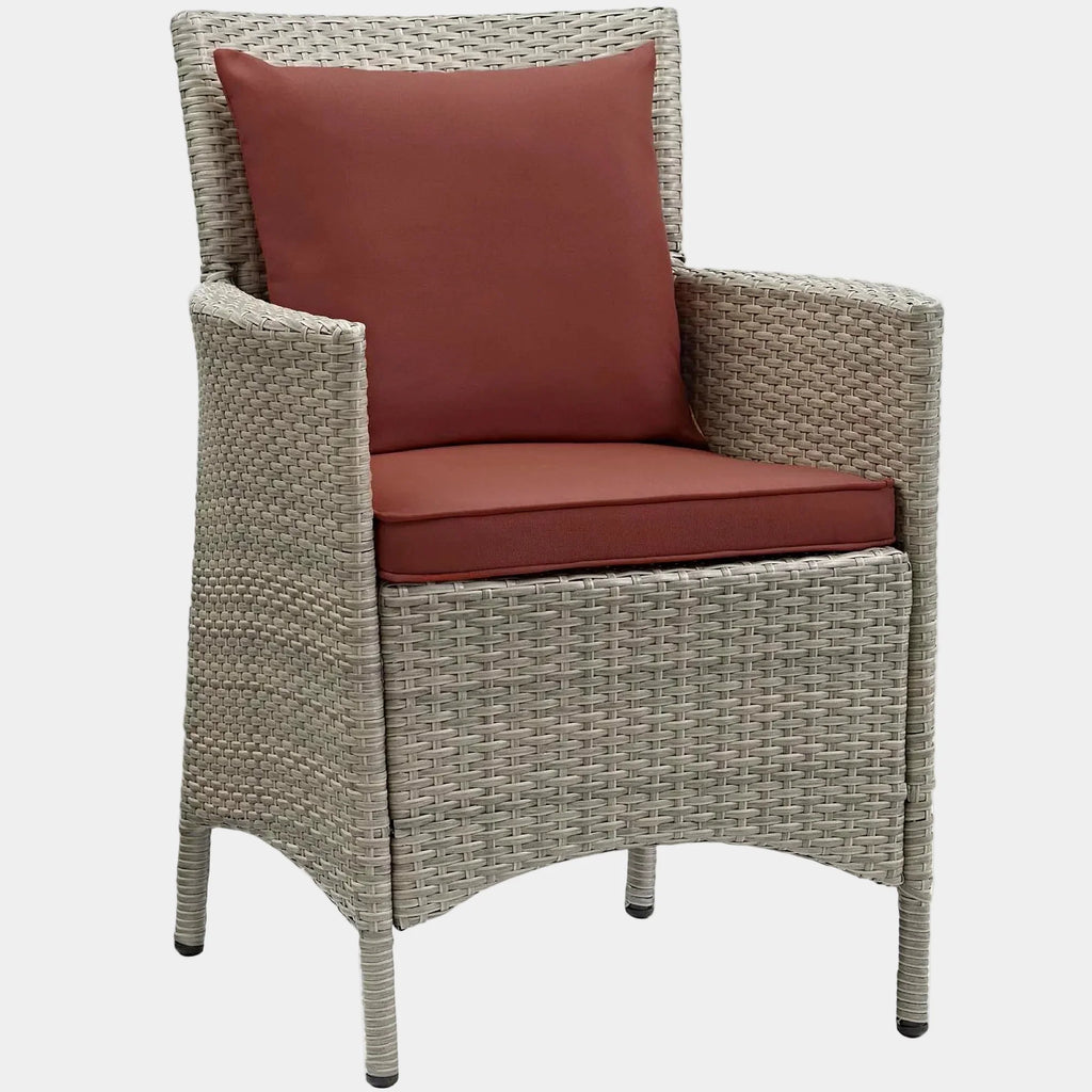 Conduit Outdoor Wicker Rattan Dining Armchair