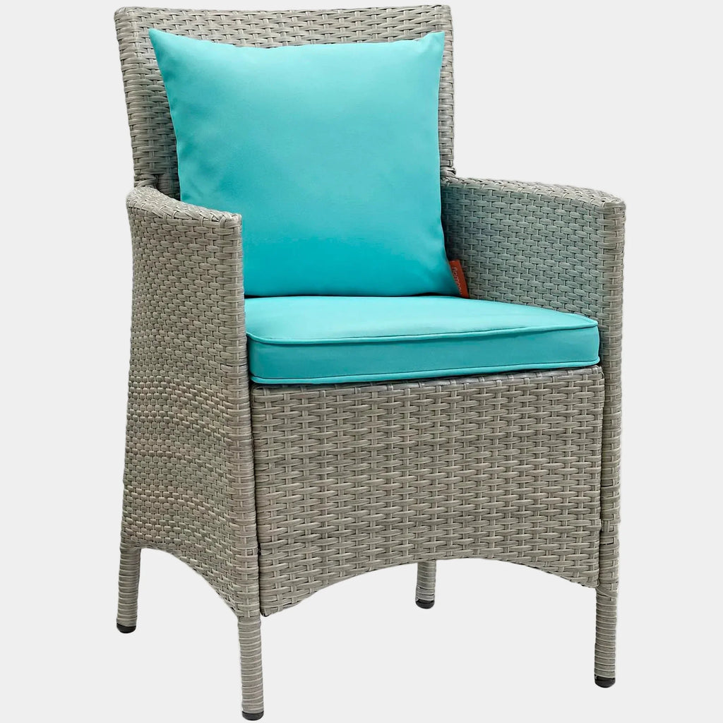 Conduit Outdoor Wicker Rattan Dining Armchair