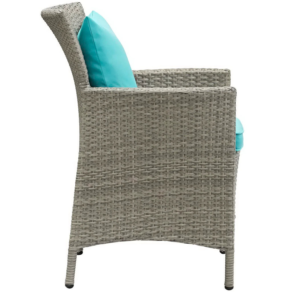 Conduit Outdoor Wicker Rattan Dining Armchair