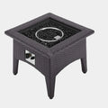 Vivacity Outdoor Patio Fire Pit Table in Espresso