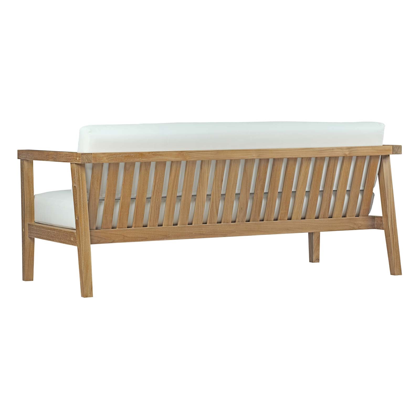 Bayport 6 Piece Outdoor Patio Teak Set in Natural White