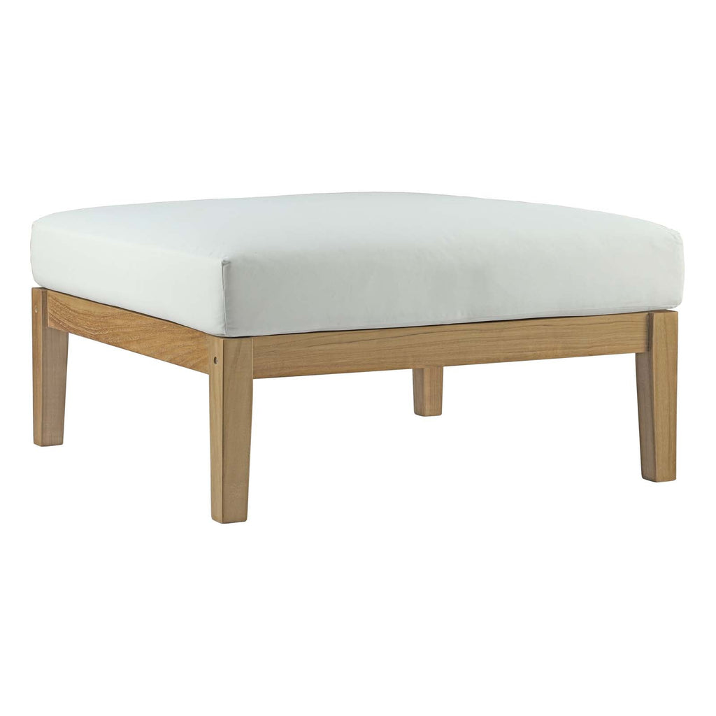 Bayport 6 Piece Outdoor Patio Teak Set in Natural White