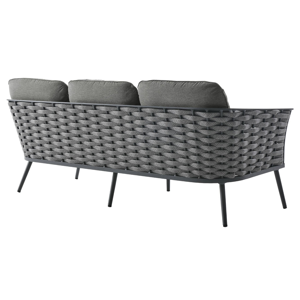 Stance 6 Piece Outdoor Patio Aluminum Sectional Sofa