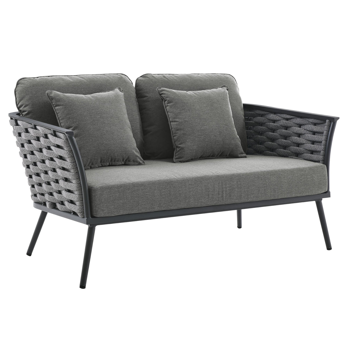 Stance 6 Piece Outdoor Patio Aluminum Sectional Sofa