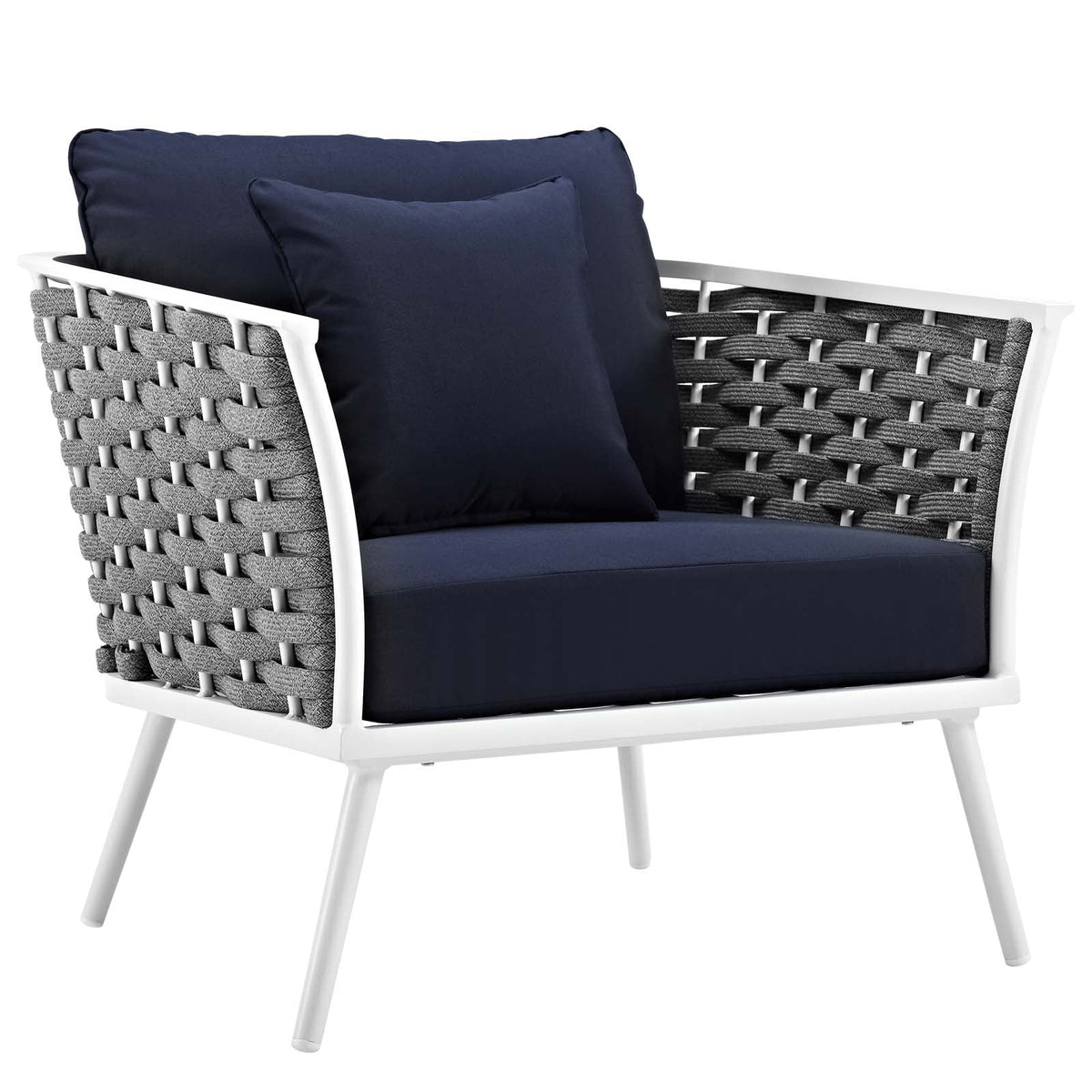 Stance 6 Piece Outdoor Patio Aluminum Sectional Sofa