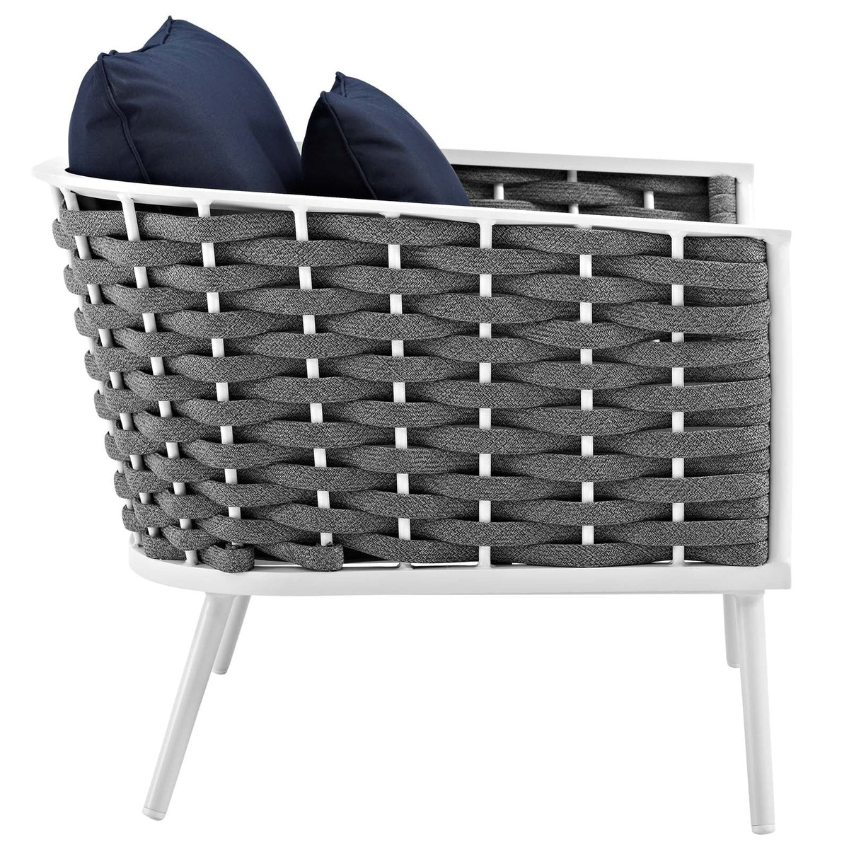 Stance 6 Piece Outdoor Patio Aluminum Sectional Sofa
