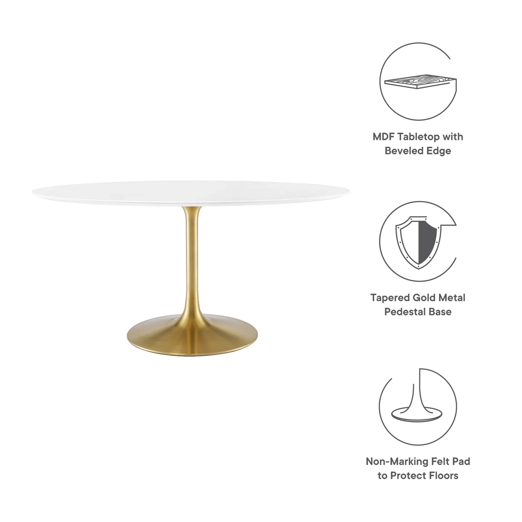Lippa Oval Wood Dining Table