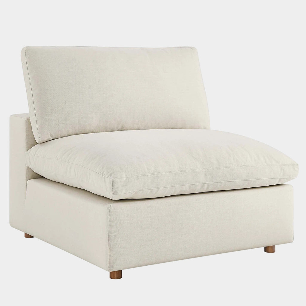 Commix Down Filled Overstuffed Armless Chair