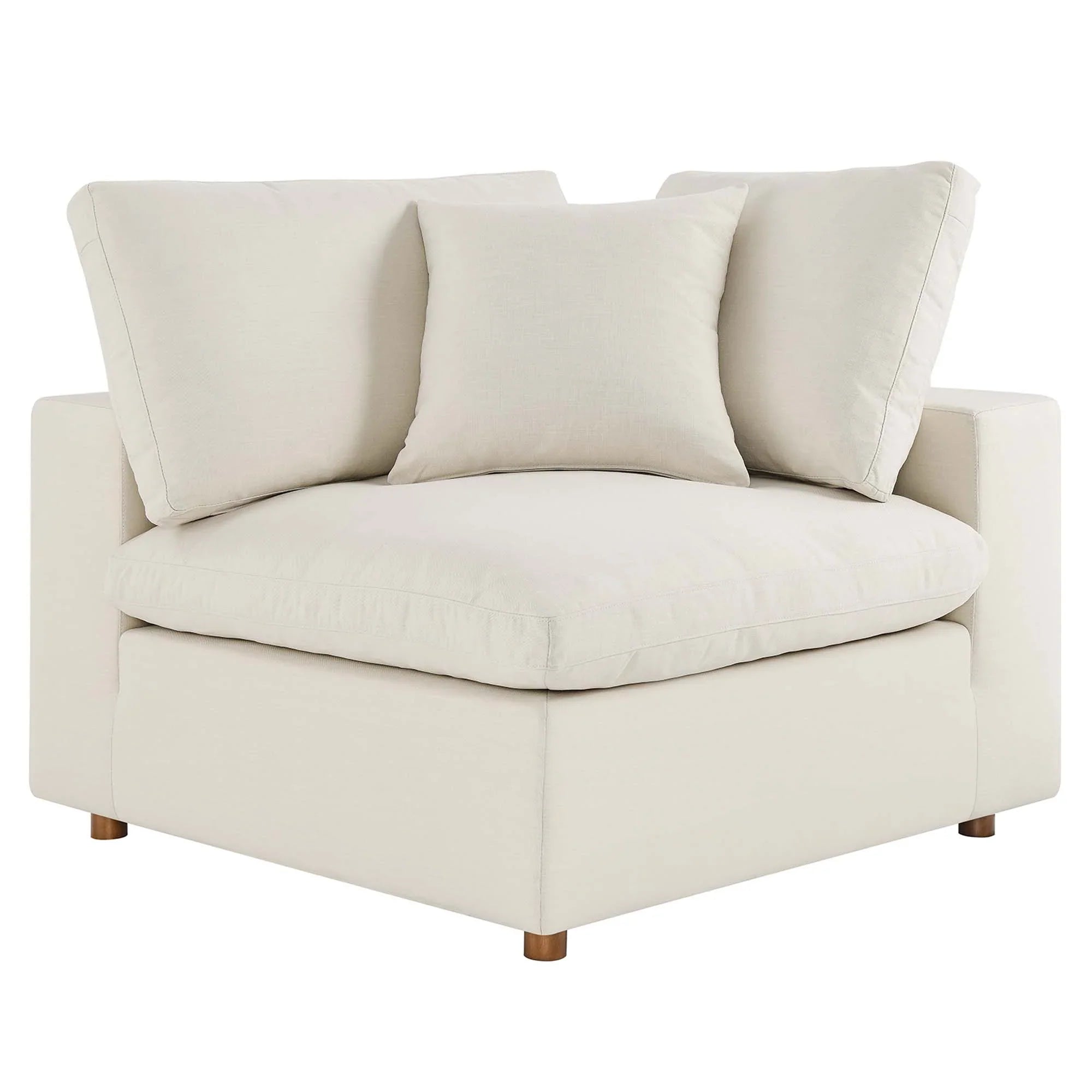 Commix 3 Piece Down Filled Overstuffed Sectional Sofa