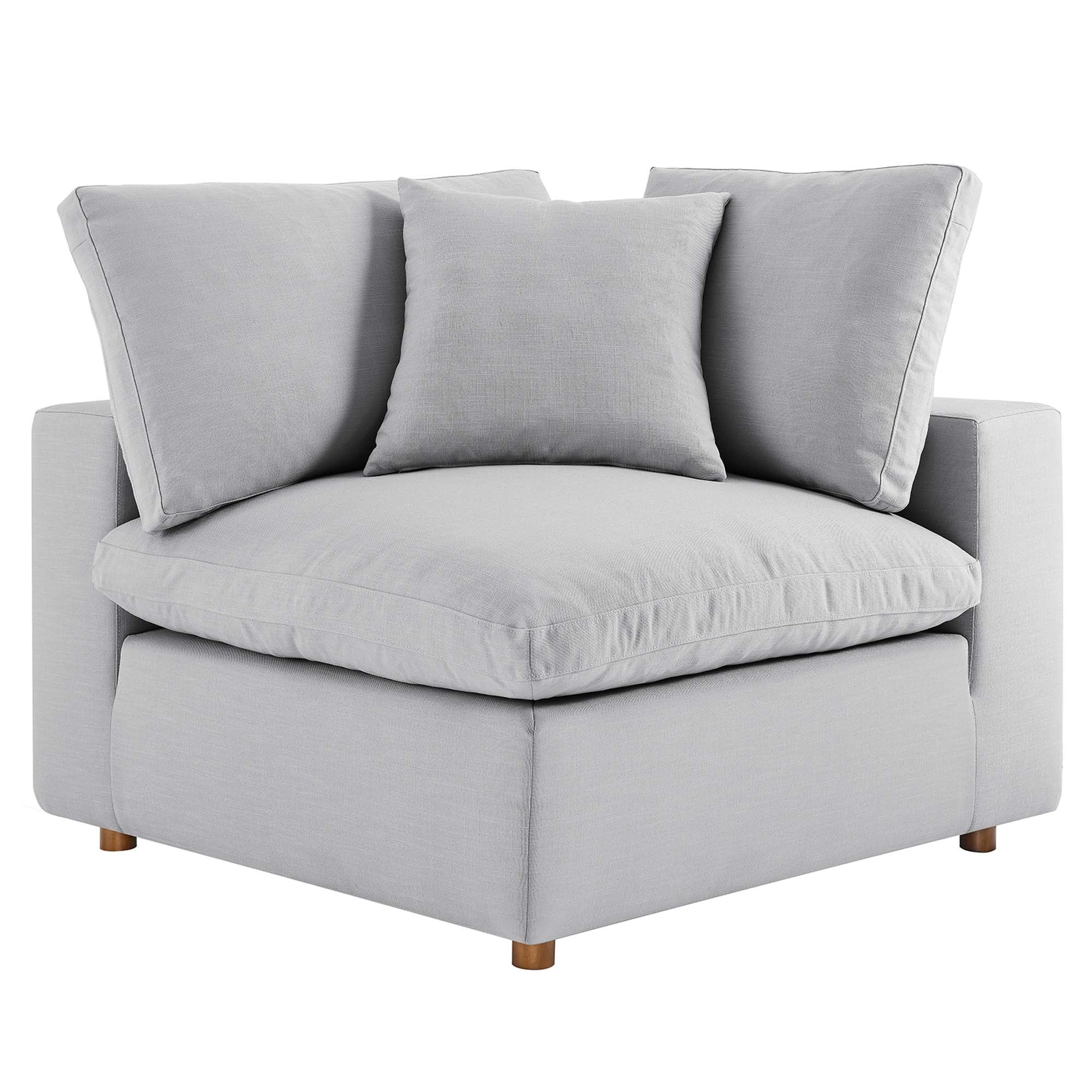 Commix 3 Piece Down Filled Overstuffed Sectional Sofa