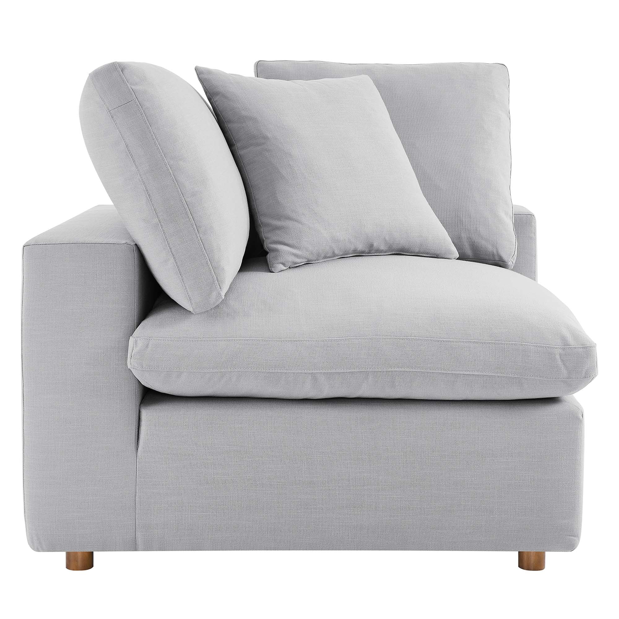 Commix 3 Piece Down Filled Overstuffed Sectional Sofa