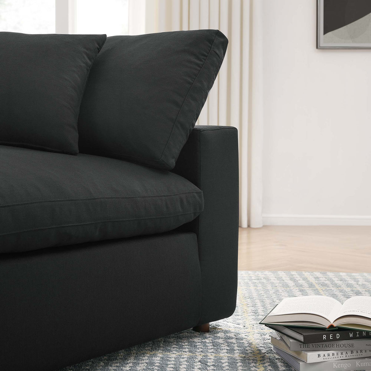 Commix 4 Piece Down Filled Overstuffed Sectional Sofa