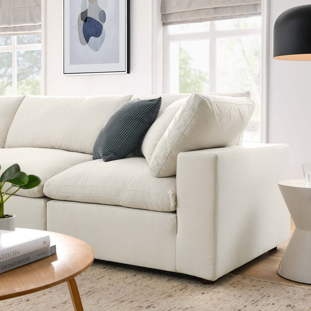 Commix 4 Piece Down Filled Overstuffed Sectional Sofa