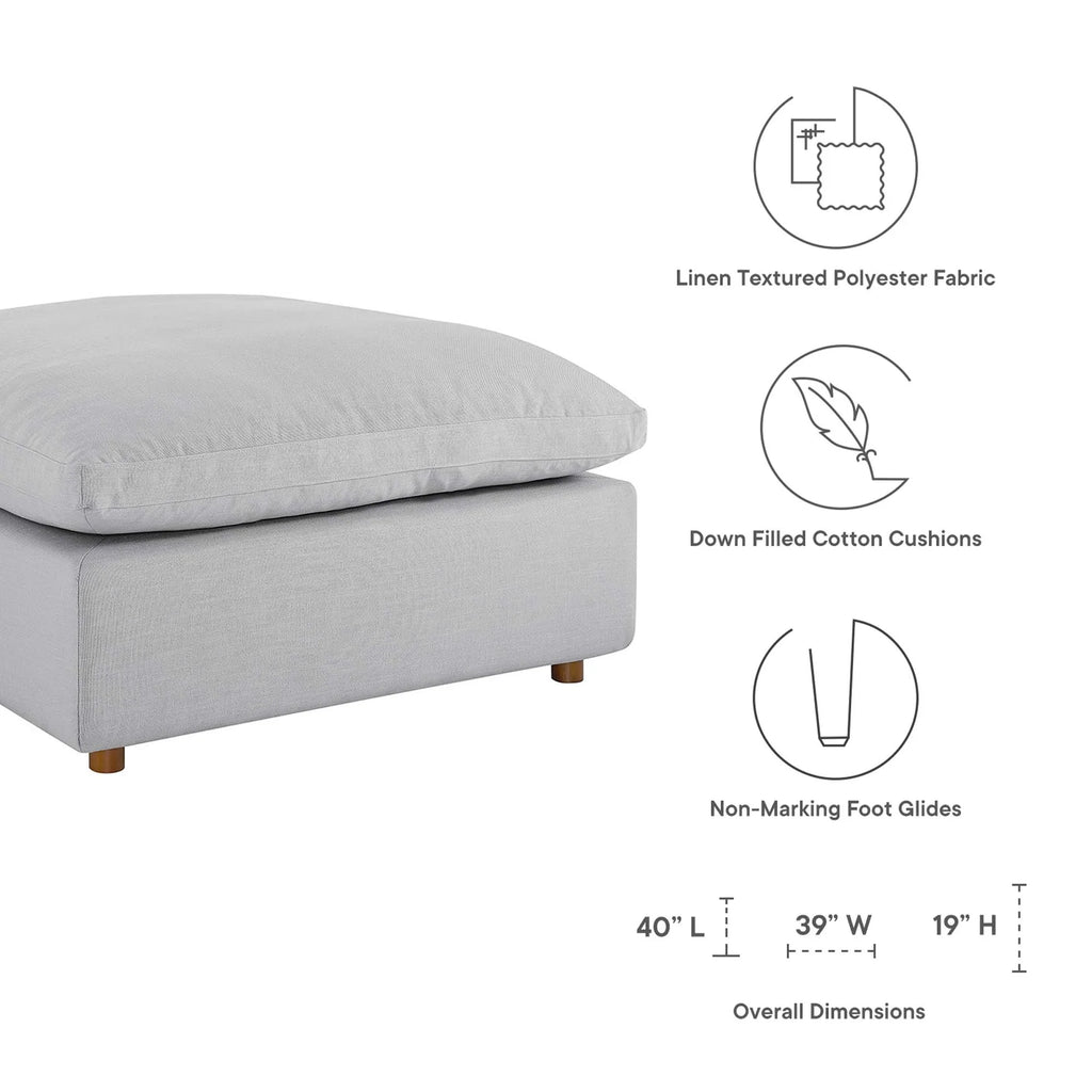 Commix 4 Piece Down Filled Overstuffed Sectional Sofa
