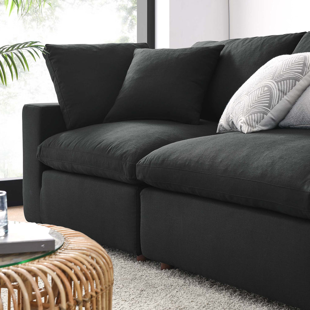 Commix 4 Piece Down Filled Overstuffed Sectional Sofa