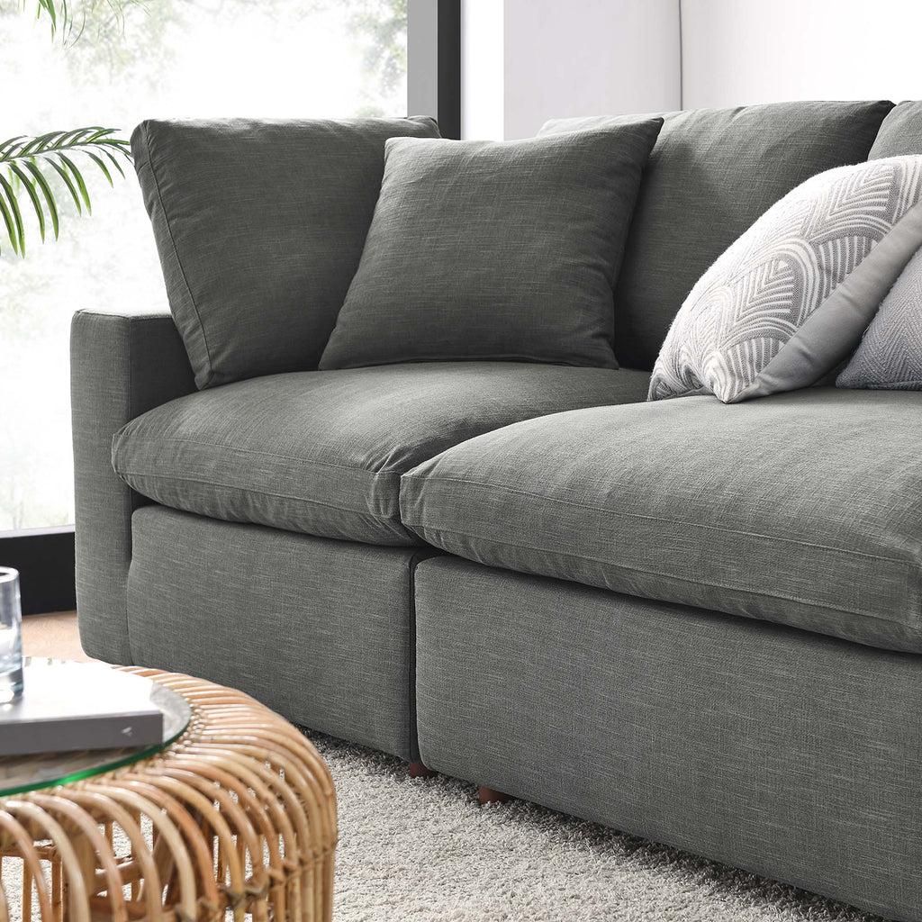 Commix 4 Piece Down Filled Overstuffed Sectional Sofa