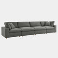 Commix 4 Piece Down Filled Overstuffed Sectional Sofa