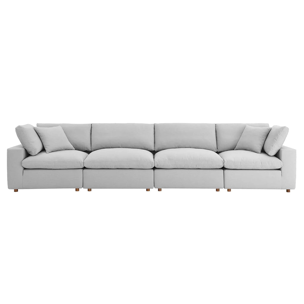 Commix 4 Piece Down Filled Overstuffed Sectional Sofa