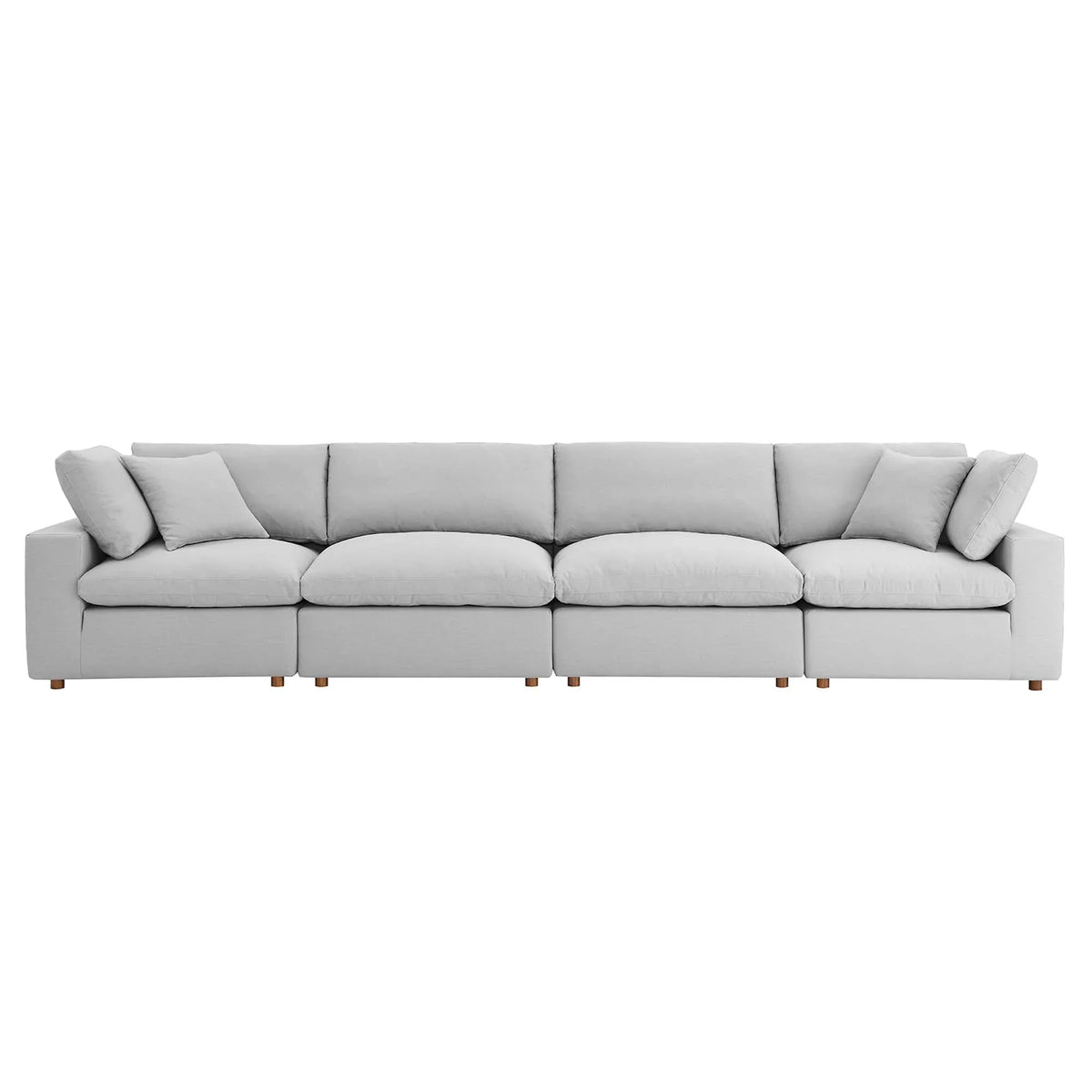 Commix 4 Piece Down Filled Overstuffed Sectional Sofa