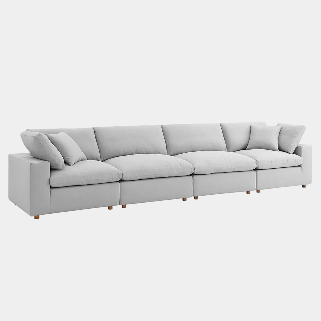 Commix 4 Piece Down Filled Overstuffed Sectional Sofa