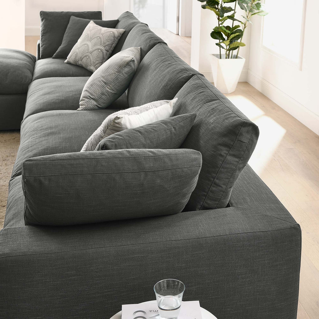 Commix 5 Piece Down Filled Overstuffed Sectional Sofa