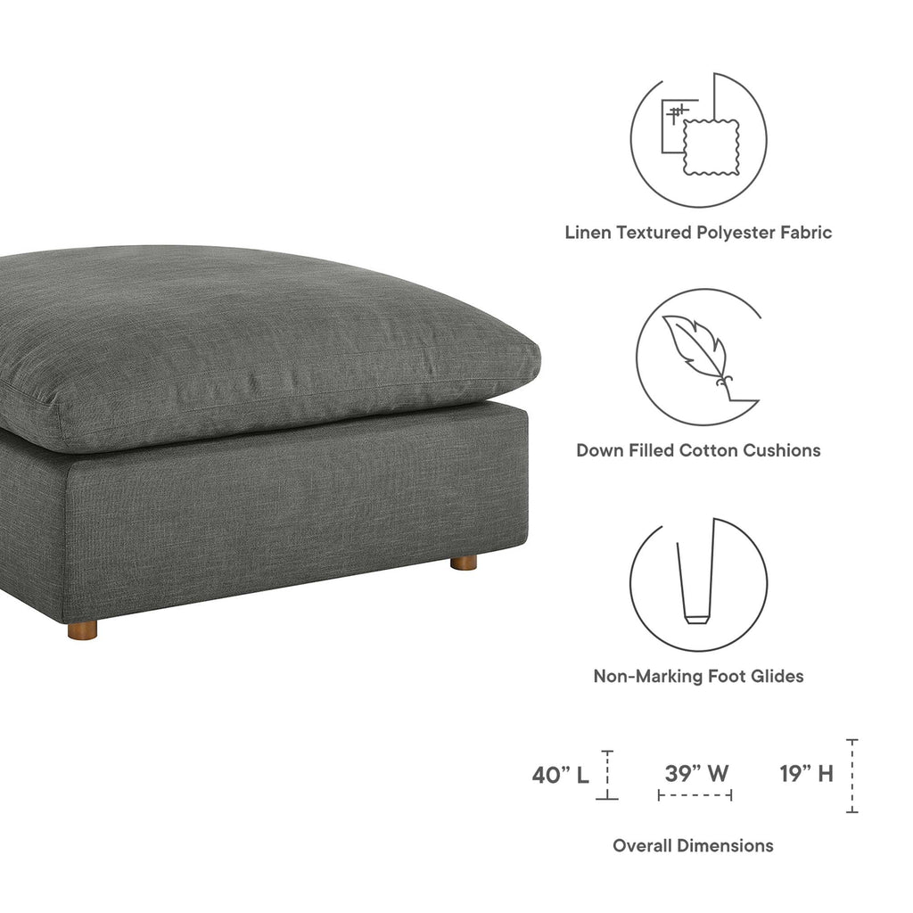 Commix 5 Piece Down Filled Overstuffed Sectional Sofa