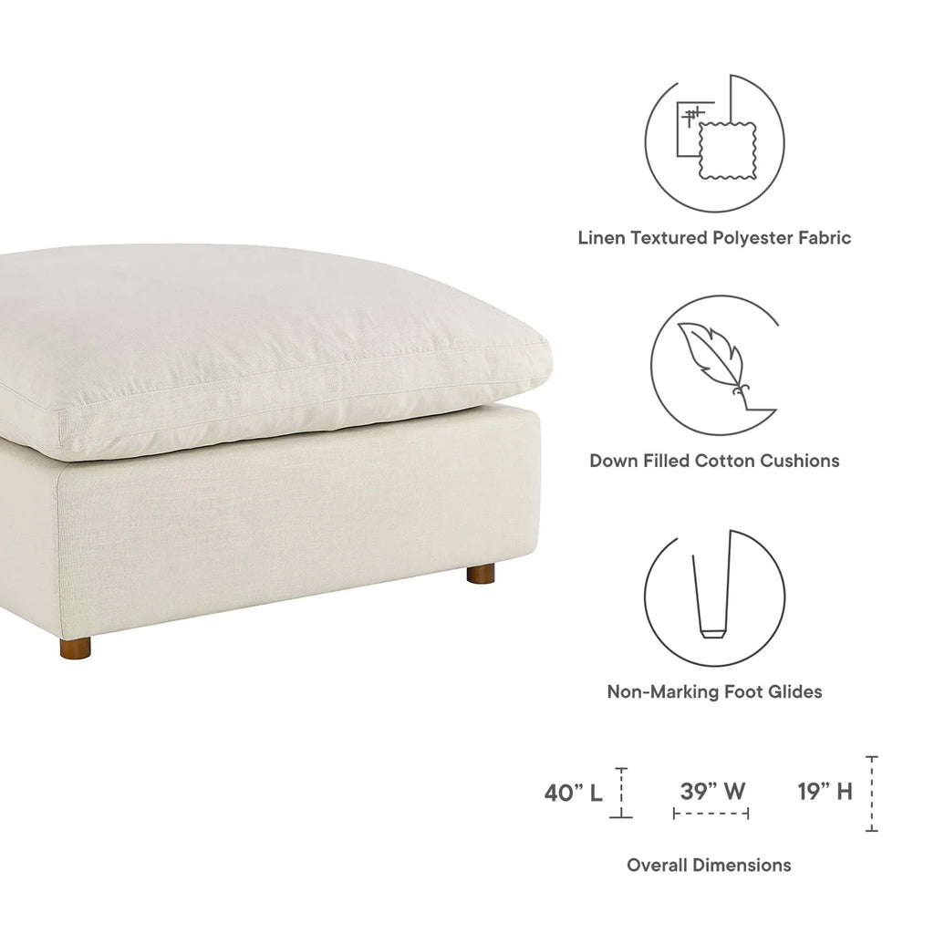 Commix 5 Piece Down Filled Overstuffed Sectional Sofa