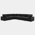 Commix 6 Piece Down Filled Overstuffed Sectional Sofa