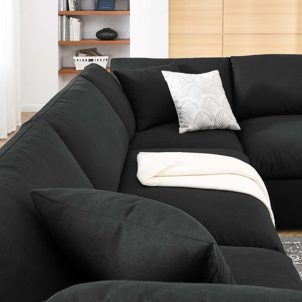Commix 6 Piece Down Filled Overstuffed Sectional Sofa
