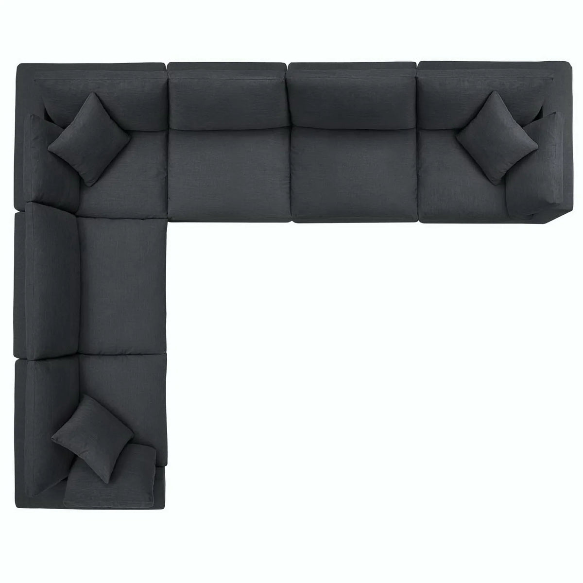 Commix 6 Piece Down Filled Overstuffed Sectional Sofa