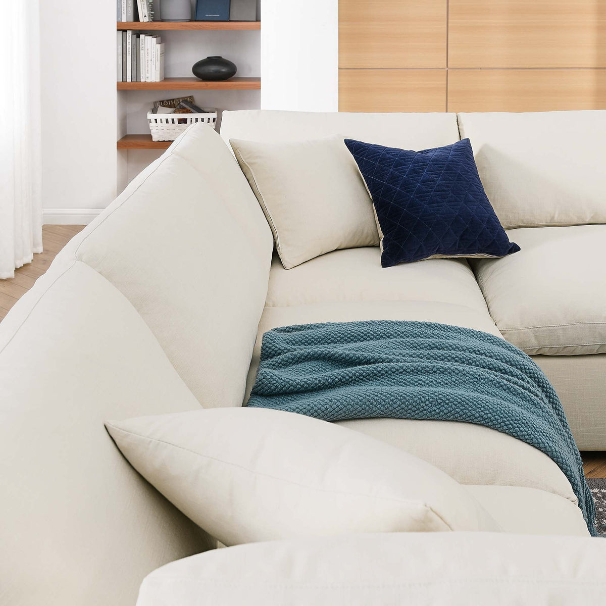 Commix 6 Piece Down Filled Overstuffed Sectional Sofa