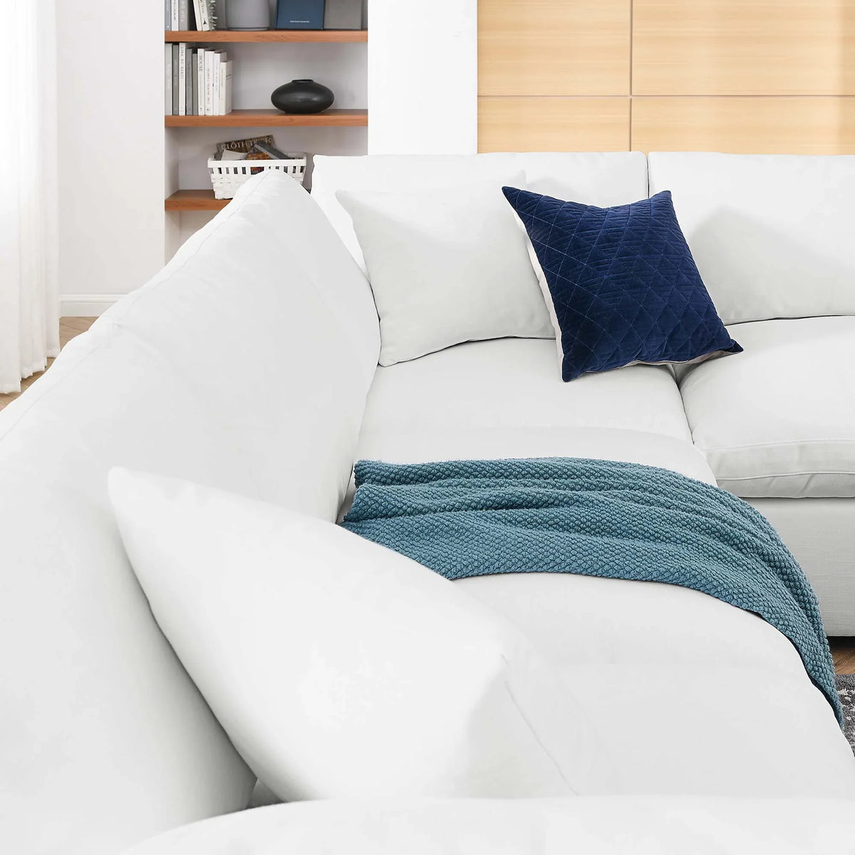 Commix 6 Piece Down Filled Overstuffed Sectional Sofa